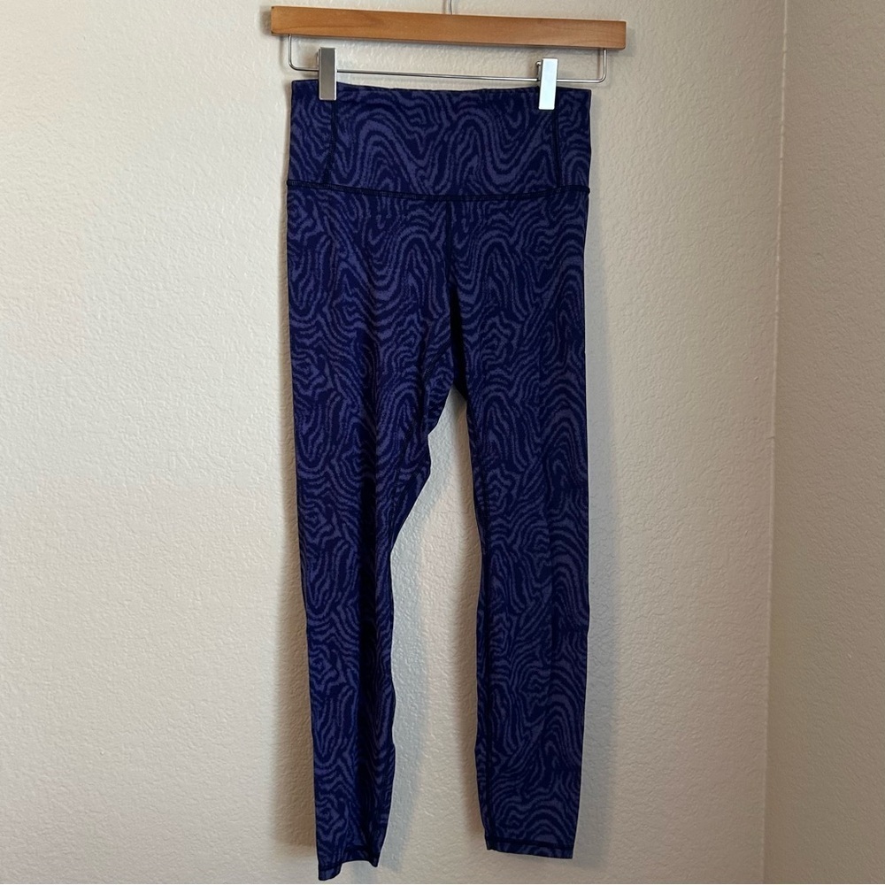 Patagonia Women’s Maipo 7/8 Tights Leggings in Oak Waves Sound Blue, Size Small